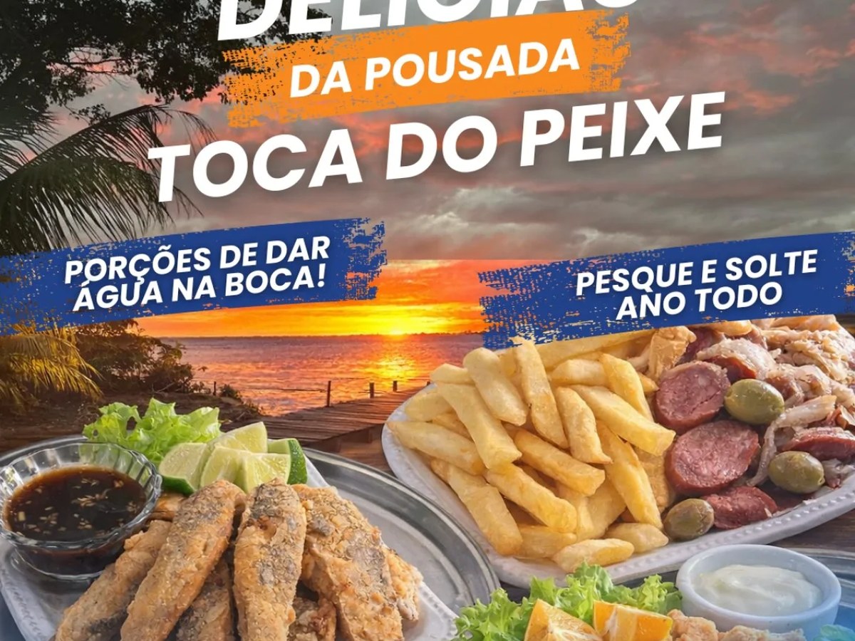 Pesca esportiva na Pousada Toca do Peixe